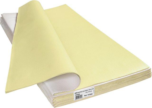 PROnappe Papiertischdecke Selection Champagner, quadratisch, B: 70 cm x L: 70 cm, 400 Stück - Bild 1