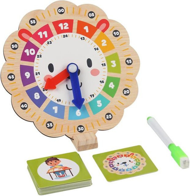 Holzuhren Spielzeug Montessori, Lehrmittel, Zeitlernen - Bild 1
