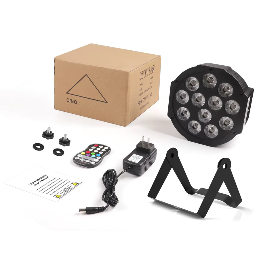 U'King 8er Set Batterie LED Par Licht RGBW mit Fernbedienung und Montagehalterung, Schwarz/Multicolor, für DJ, Party, Hochzeit und Geburtstag - Bild 5