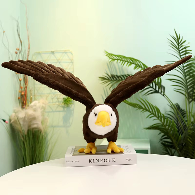 pangcangshu Weißkopfseeadler Plüschtier, Weiß, Schwarz - Bild 5