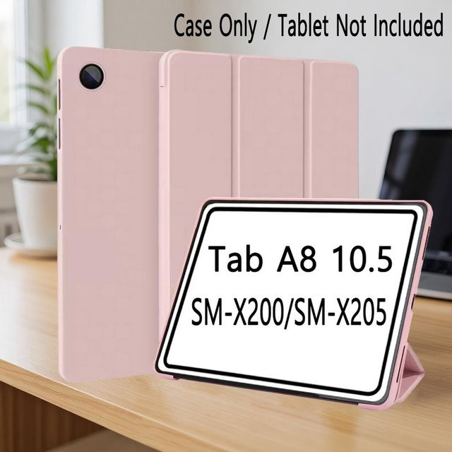 Samsung Schutzhülle für Galaxy Tab A8 10,5 Zoll (SM-X200/X205/X207) in Pink mit Auto-Wake/Sleep Funktion - Bild 1