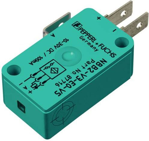 Pepperl+Fuchs Induktiver Sensor NBB2-V3-E0-V5 087716 NPN bündig montierbar in Grün - Bild 1
