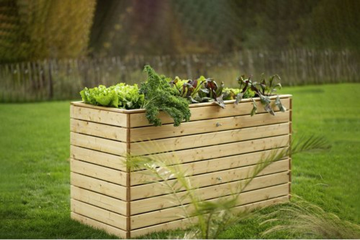 Westmann Hochbeet XL aus Fichtenholz in Braun, B/T/H: 70 x 130 x 90 cm - Bild 10