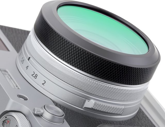 Haoge MC UV Kameraobjektivschutzfilter mit integriertem Adapterring für Fujifilm X100VI und Fuji X100V in Schwarz - Bild 1