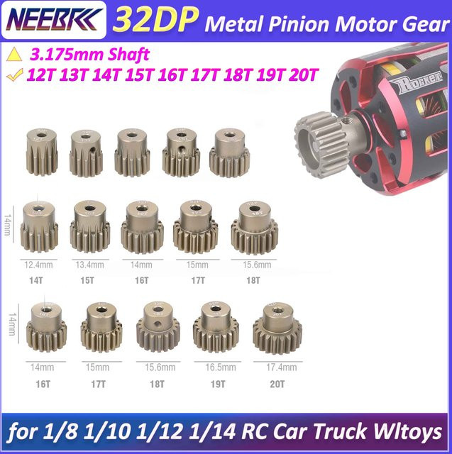 NEEBRC Metall-Zahnrad, 32DP 3,175mm Schaft, Zubehör - Bild 1