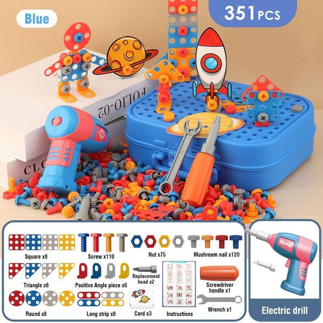 Linyi toy car, Einsteckbausteine, Spielzeug - Bild 1