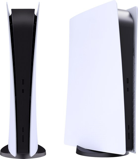 JazPlate Ersatz-Frontplatten für PlayStation 5 Digital Edition in Weiß - Bild 1