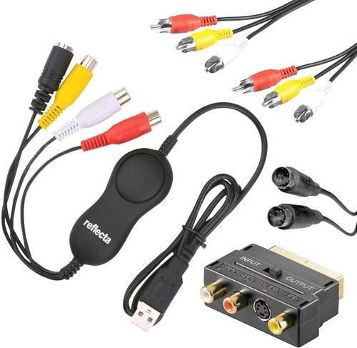 Reflecta Video Capture Set USB Video Grabber mit Video-Bearbeitungssoftware in Multicolor - Bild 1