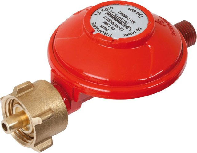 Rothenberger Camping-Propanregler konstant 50 mbar in Rot - Bild 1
