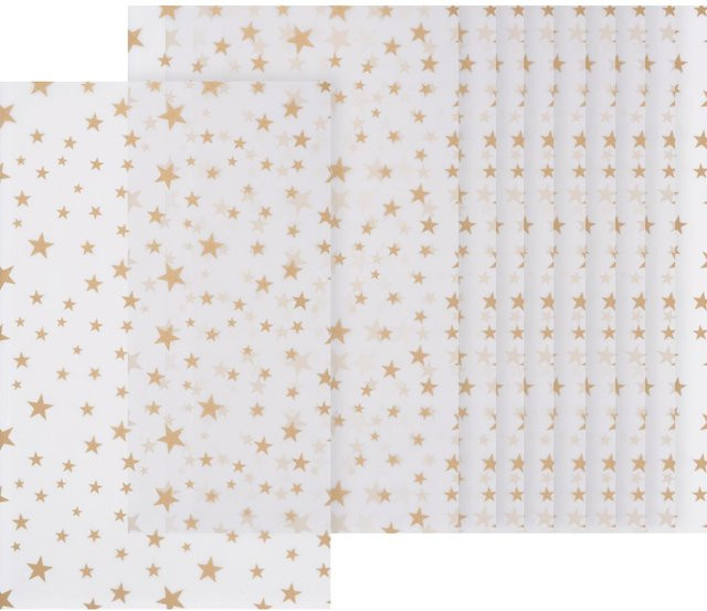 URSUS Transparentpapier Sternchen in A4 und Multi-Farben - Bild 1