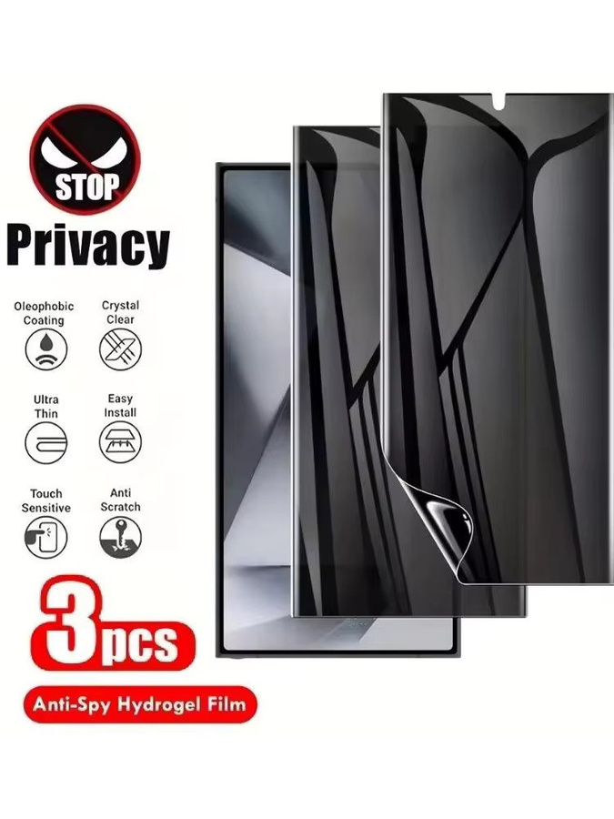 3er-Pack Datenschutz-Hydrogel-Displayschutzfolie für Samsung Galaxy S25 S24 Ultra A17 A27 A37 A57 A56 A36 A26 A55 A54 A15 A16 S21 S22 S23 Plus - Bild 6