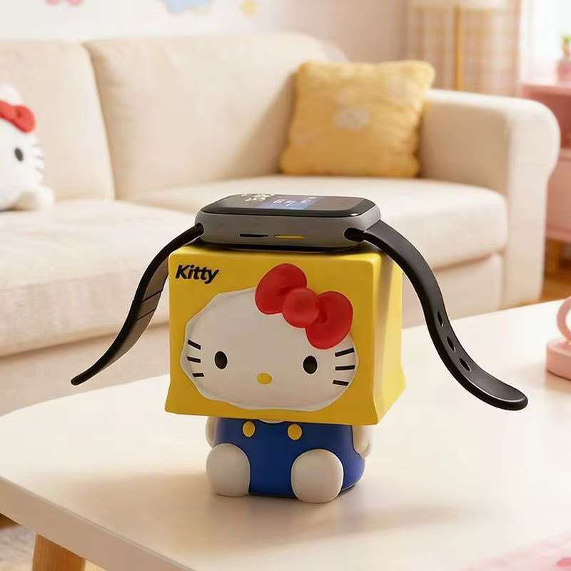 Aoger Hello Kitty Ladeständer für Apple Watch als niedliche Schreibtisch-Ladestation und Cartoon-Ornament-Deko - Bild 2