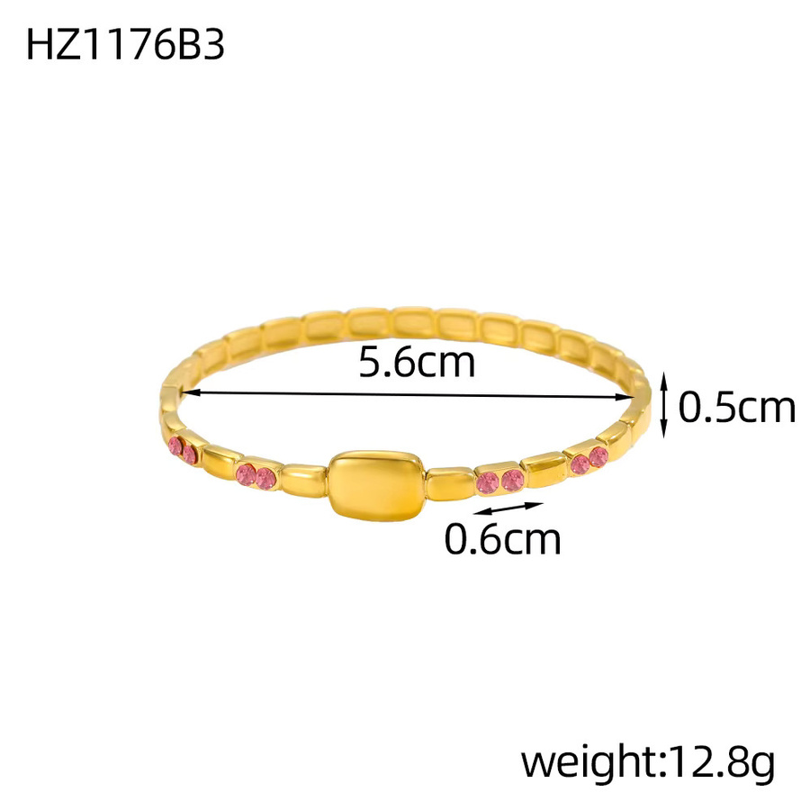 CARLIDANA Armreif-Set Edelstahl, vergoldet, Zirkonia, Damen - Bild 4