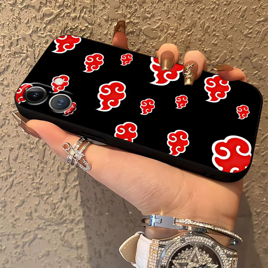 Schutzhülle für Honor 90 Lite X9a X7a X8 8X X7 X9c 70X9 mit Akatsuki Cloud Design in Schwarz - Bild 4