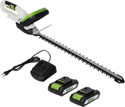 TRUTZHOLM Akku Heckenschere 20V mit 2 Akkus, Schnellladegerät und Schnittlänge 520 mm