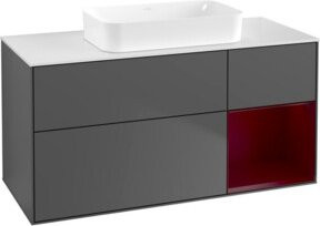V&B Waschtischunterschrank Finion in Anthrazit matt, Breite: 120 cm, Tiefe: 60 cm - Bild 1