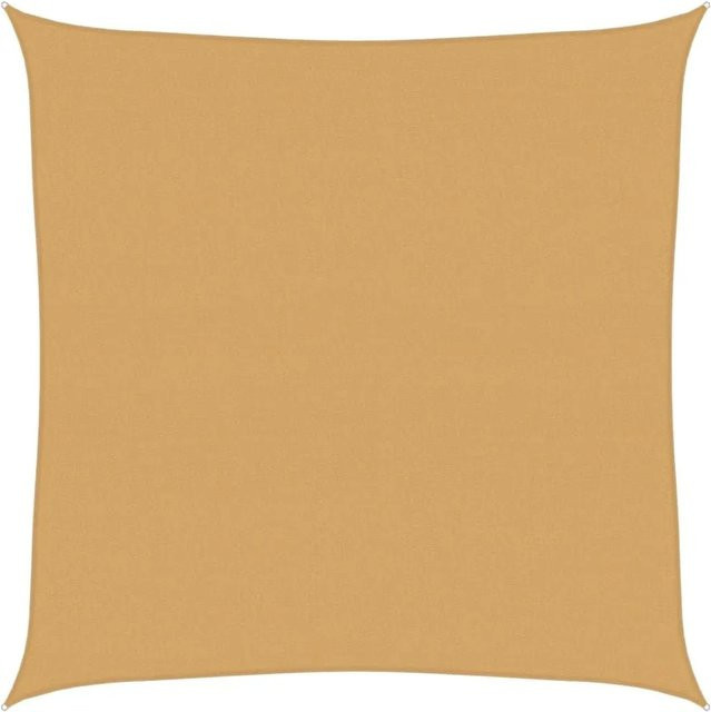 vidaXL Sonnensegel aus HDPE quadratisch in Sandfarbe B/B/B: 4 x 4 x 0 cm - Bild 1