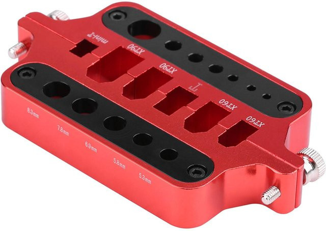 Neoglint Multifunktions Lötstationshilfe aus Aluminiumlegierung für XT60 XT90 T Bananenstecker in Rot - Bild 1