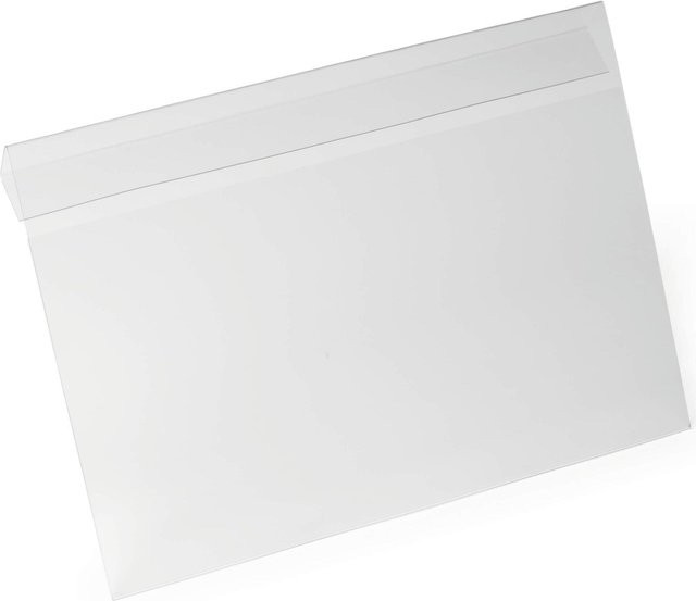 DURABLE Kennzeichnungstasche Hard Cover mit Falz DIN A4 quer, transparent, B: 29,7 cm, H: 21,0 cm - Bild 1