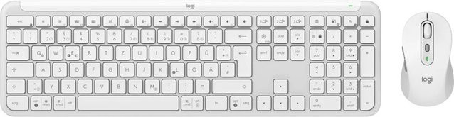 Logitech Signature Slim Combo MK950 Kabelloses Tastatur-Set Bluetooth QWERTZ DE in Grauweiß - Bild 1