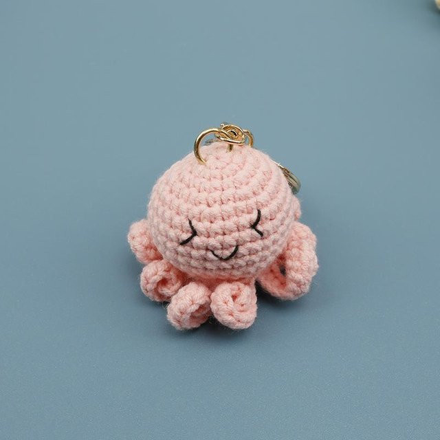 Schlüsselanhänger Linyi toy, Häkel-Oktopus, beige, Unisex - Bild 1