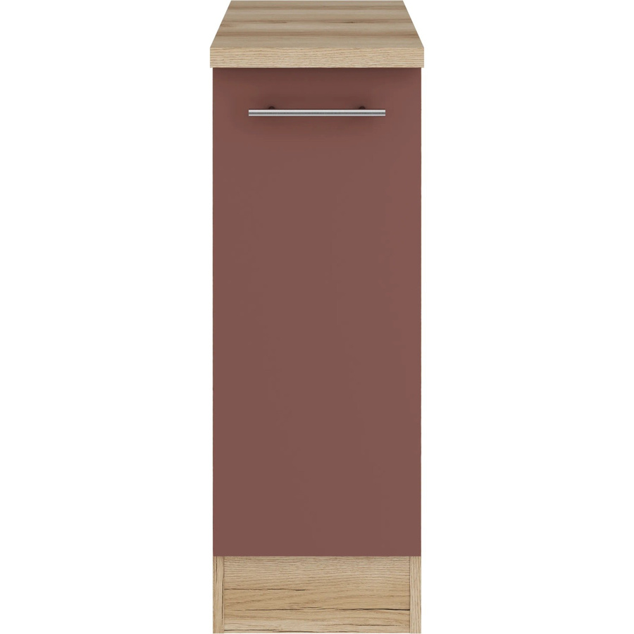 OPTIFIT Bari407 Küchen-Unterschrank in Rostrot mit modernem Design und melaminbeschichteter Qualitätsspanplatte, Breite: 30 cm - Bild 2
