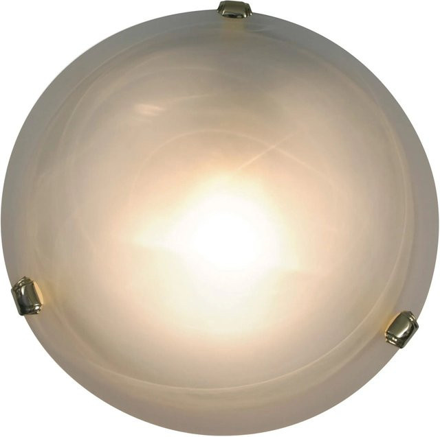 Näve Deckenleuchte Mezzo aus Glas und Messing in Gold/Messing und Transparent, Durchmesser: 30 cm - Bild 1