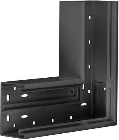 Hager Flachwinkel BR6510059011 Schwarz B: 100 mm, T: 68 mm - Bild 1