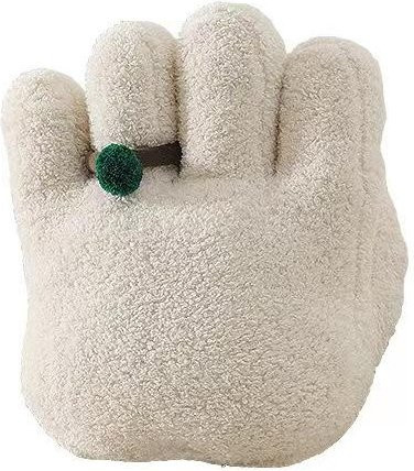 Kreatives Handflächen-Kissen im nordischen Stil, beige, B/H: 40 x 38 cm - Bild 1