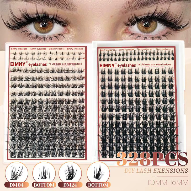 HNKMP Wimpernverlängerungs-Set, 4 Stile, D-Curl, Flauschig - Bild 2