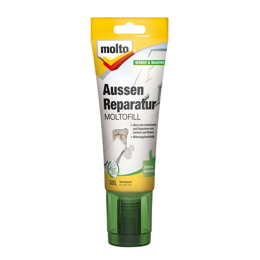 Moltofill Außen-Fertigspachtel Reparaturspachtel in Weiß 330 g - Bild 2