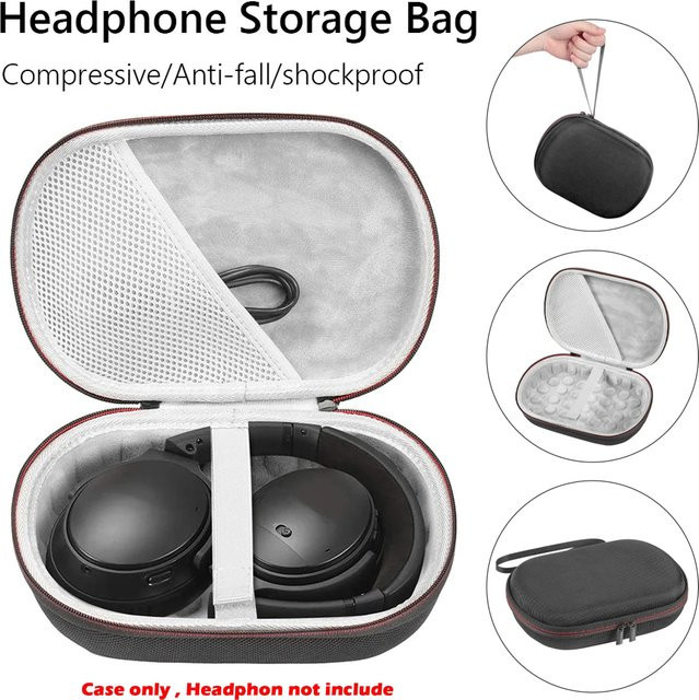 BT Kopfhörerhülle für JBL TUNE 700BT 710BT 750BTNC 760NC 770NC & Live 500BT 650BTNC 660NC Tragetasche und Aufbewahrungsbox in Schwarz - Bild 1