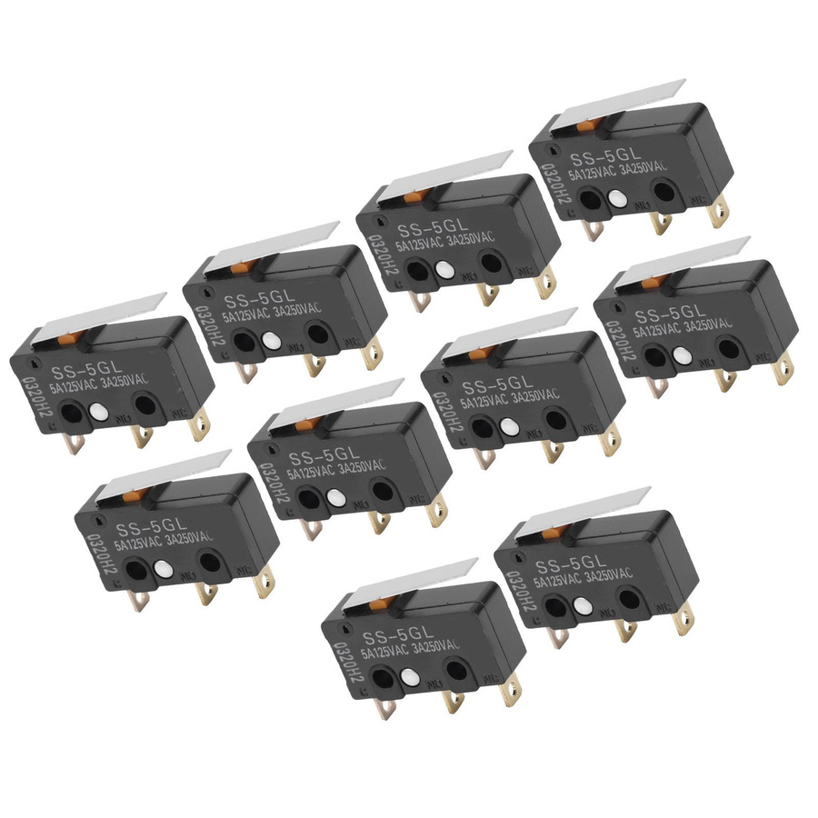 10 Stück Endschalter SS-5GL Mini-Schalter für ENDSTOP RAMPS 1.4 3D-Druckerzubehör in Schwarz - Bild 2