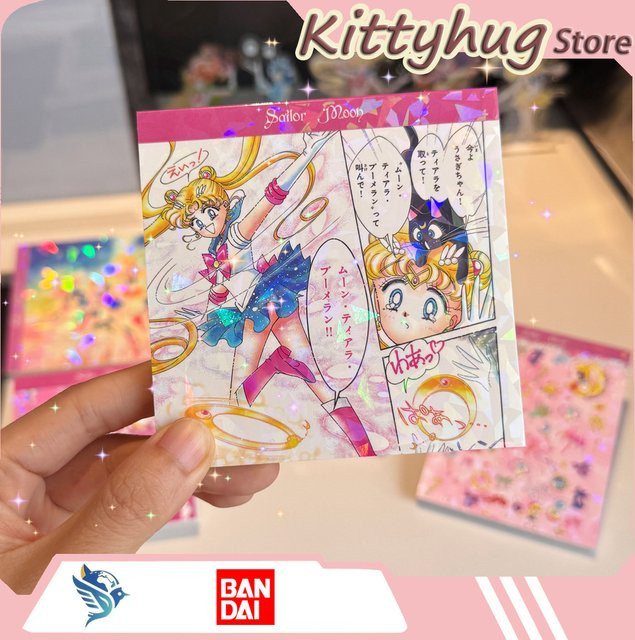 Bandai Sailor Moon Notizbuch Softcover in Grün und Multicolour - Bild 1