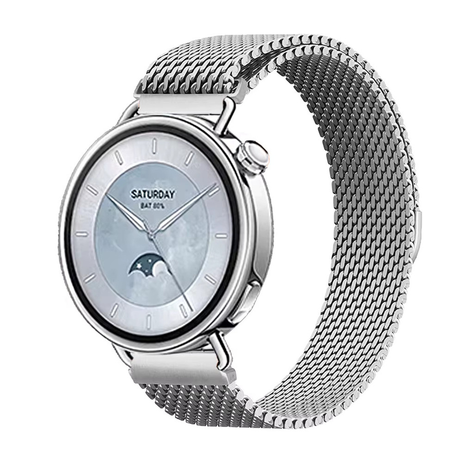 Uhrenarmband Milanaise, Edelstahl, Silber, 18 mm, Unisex - Bild 3