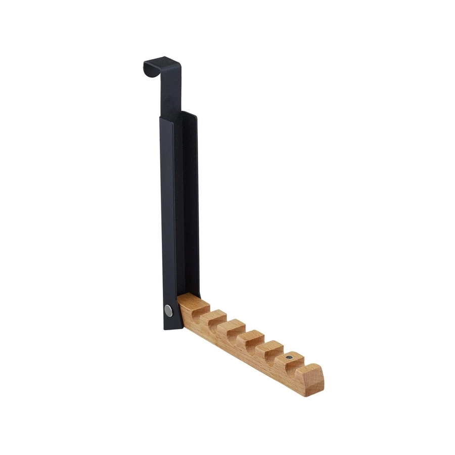 Relaxdays Türgarderobe aus Metall und Holz in Schwarz klappbar - Bild 2