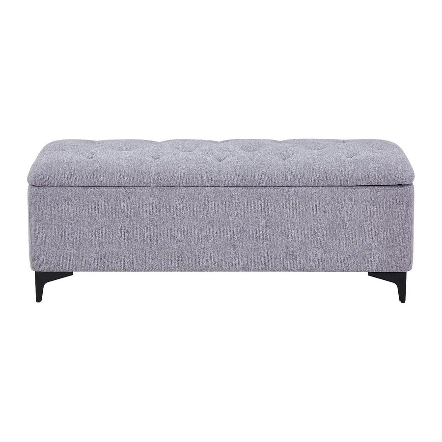 Vente-unique Sitzbank Sabilo in Grau aus Stoff mit einer Breite von 120 cm - Bild 2