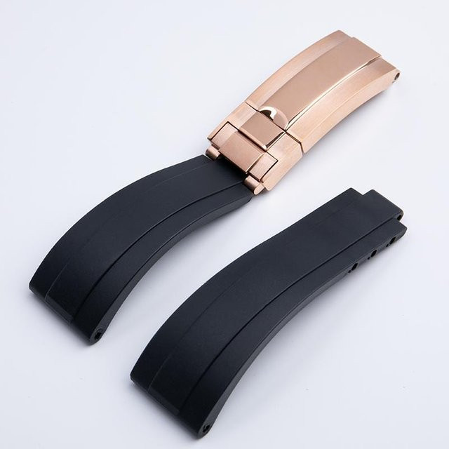 ONERubber Uhrenarmband Silikon, beige, 20 mm, Herren - Bild 1