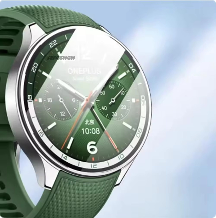2er-Set Displayschutzfolie aus gehärtetem Glas für Blackview W50 und WP50 Pro Smartwatch, transparent - Bild 1