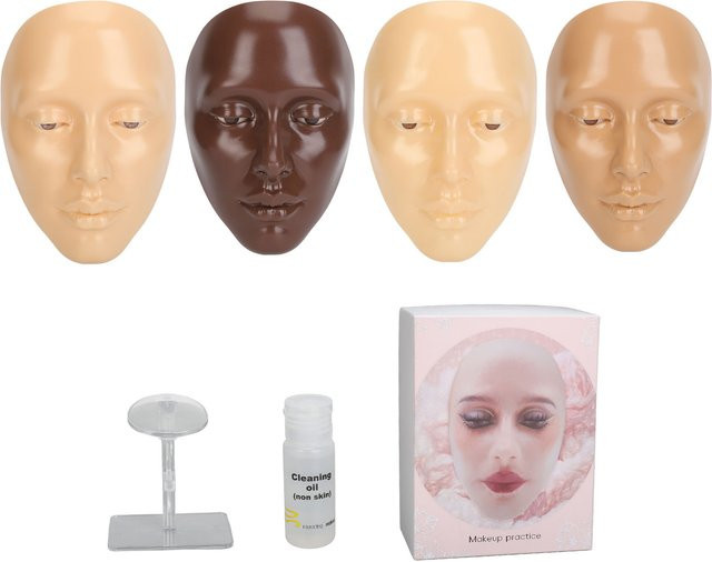 TMISHION Silikon-Schaufensterpuppe für Make-up, mit Make-up-Entferner - Bild 1