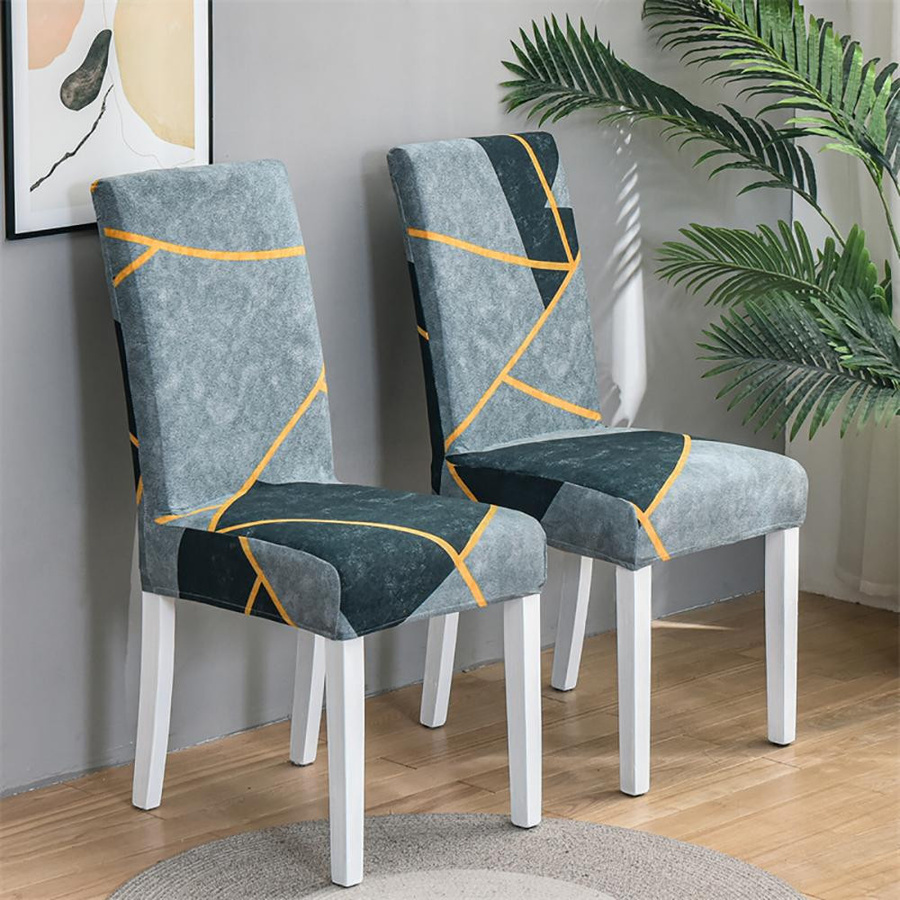 Stuhlhussen mit Stretchdruck von airldianer, rutschfest und staubdicht für Sessel und Armchairs, moderner Stil in Graphic-Design - Bild 2