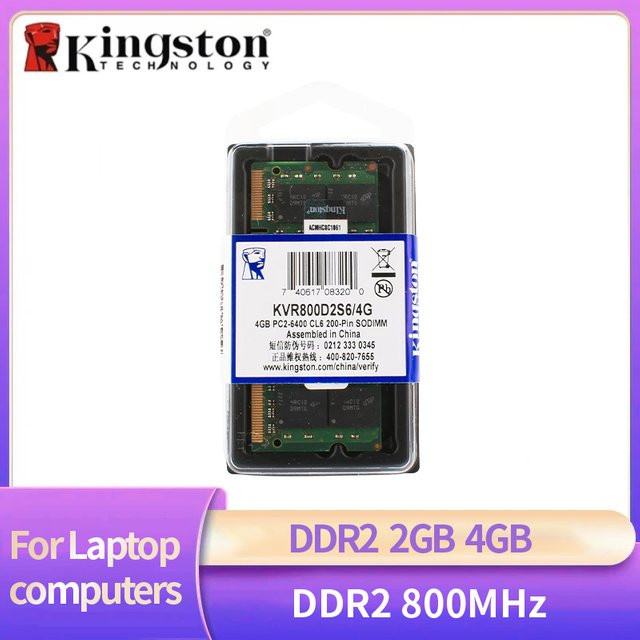 Kingston DDR2 SODIMM Laptop RAM Speicher PC2-6400 800MHz 200Pin 1,8V in Grün - Bild 1