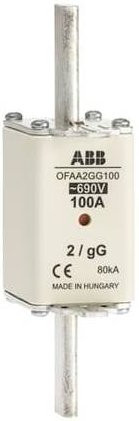 ABB NH-Sicherung 100A 690V Sicherungsgröße 1X - Bild 1