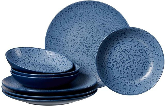 Ritzenhoff & Breker Tafelservice Kitwe 8-teilig Blau aus Keramik und Steinzeug - Bild 1