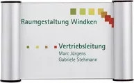 FRANKEN Türschild Clip in Silber und Weiß mit individueller Beschriftung - Bild 1