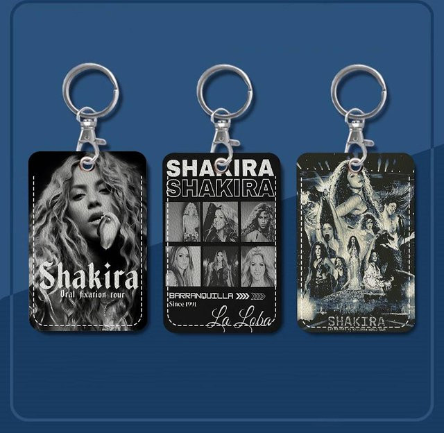 Schlüsselanhänger Shakira Cartoon-Karten, Unisex - Bild 1