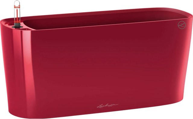 Lechuza Pflanzgefäß Delta 20 Tabletop in Scarlet Rot Hochglanz, B/H: 40 x 15 cm - Bild 1