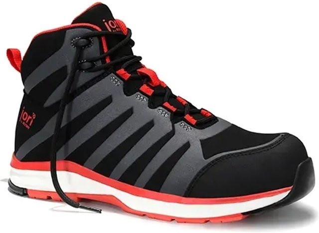Elten Sicherheitsstiefel JoRapid Black-Red Mid ESD S3 in Schwarz-Rot, Größe 43 - Bild 1