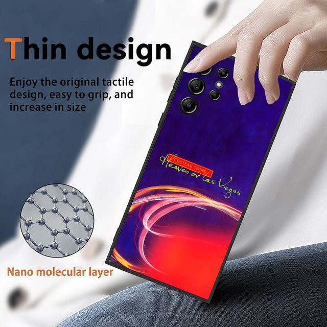 C-Cocteau Twins Handyhülle für Samsung Galaxy S25 S24 S23 S22 S21 S20 Ultra Plus stoßfest mattiert Soft Cover in Multicolour - Bild 1