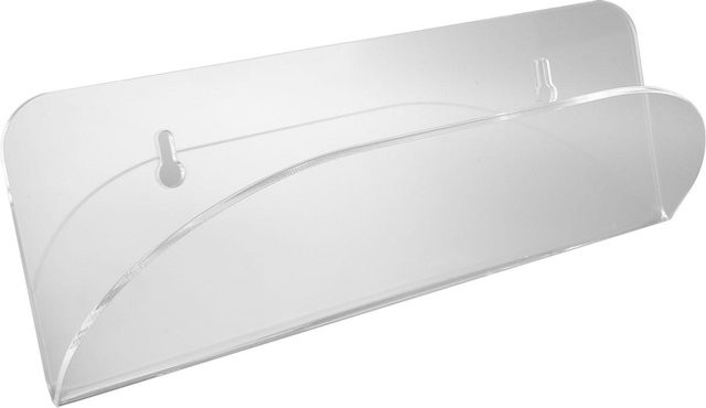 mfySpace Skateboard-Wandhalterung aus Acryl in Transparent und Weiß zur Aufbewahrung von Decks und Longboards - Bild 1